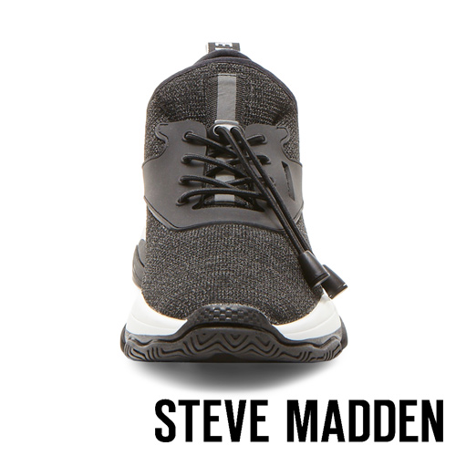 STEVE MADDEN-MATCH-LOGO素面增高休閒鞋-鐵色