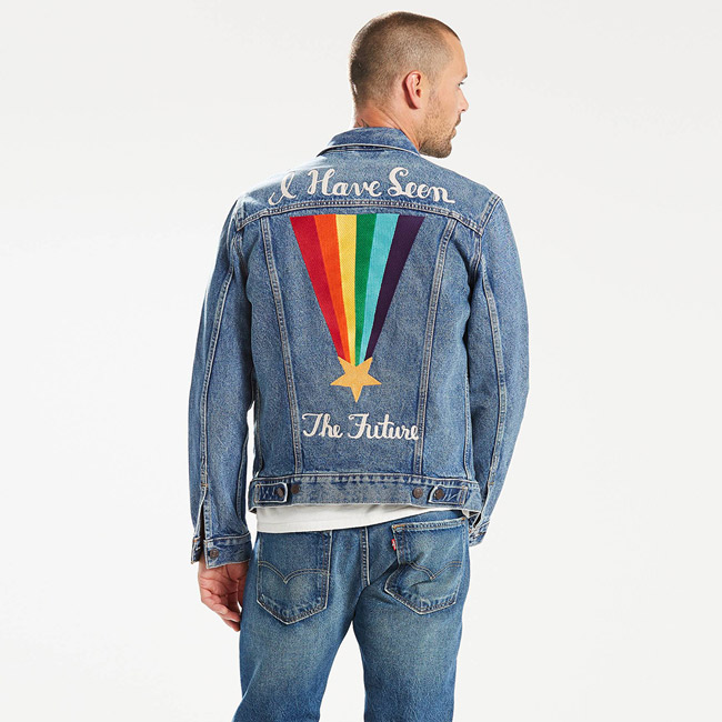 Levis 牛仔外套 男裝 彩虹刺繡 Pride限量系列