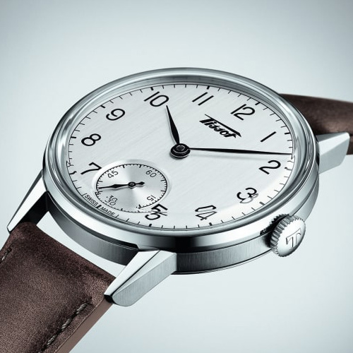 TISSOT Heritage小秒針手上鍊機械錶(T1194051603701)42mm