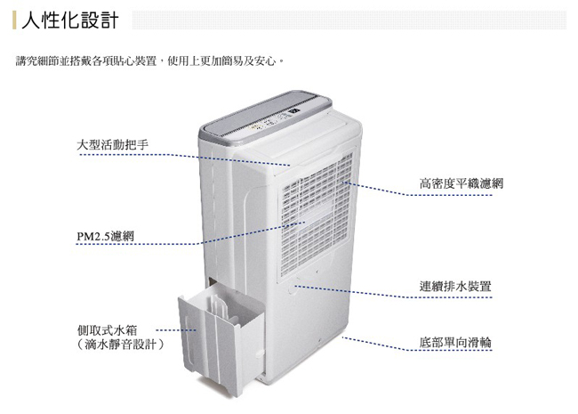 HITACHI日立 6L 1級LED面板清淨除濕機 RD-12FQ 閃亮銀