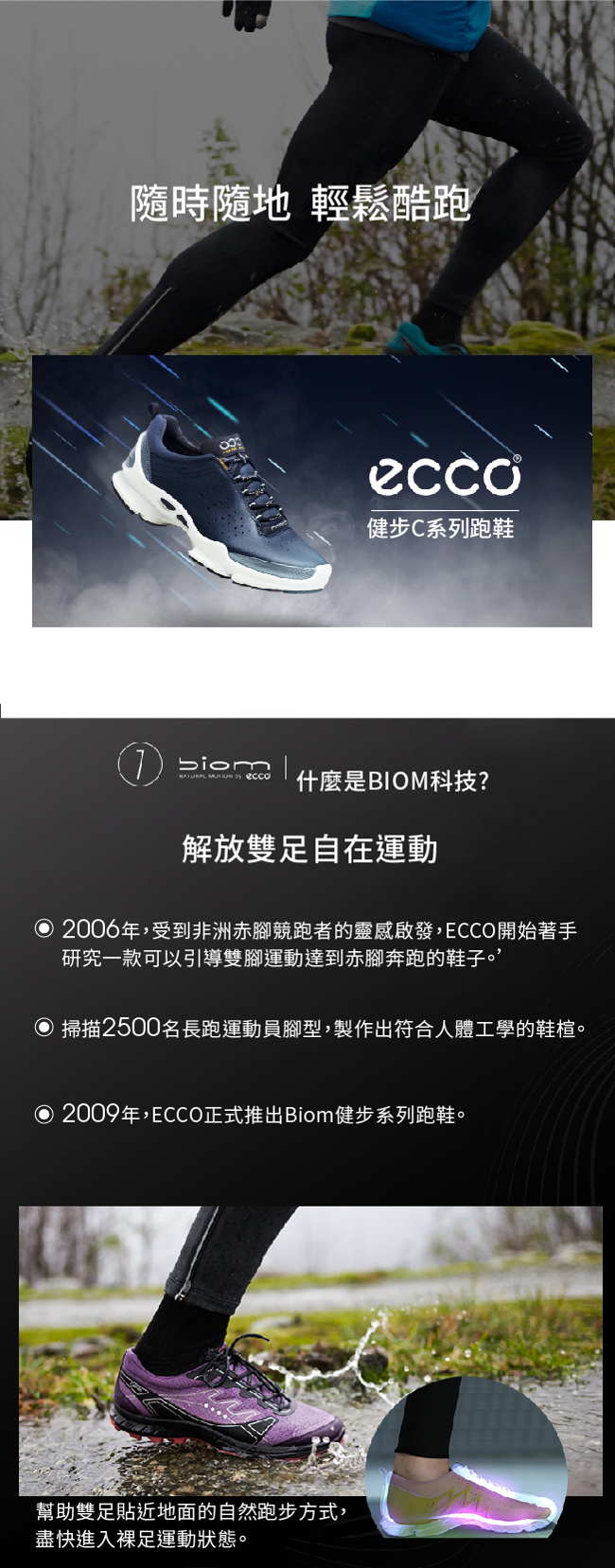 ECCO BIOM C W 銷售冠軍自然律動健步鞋 女-白