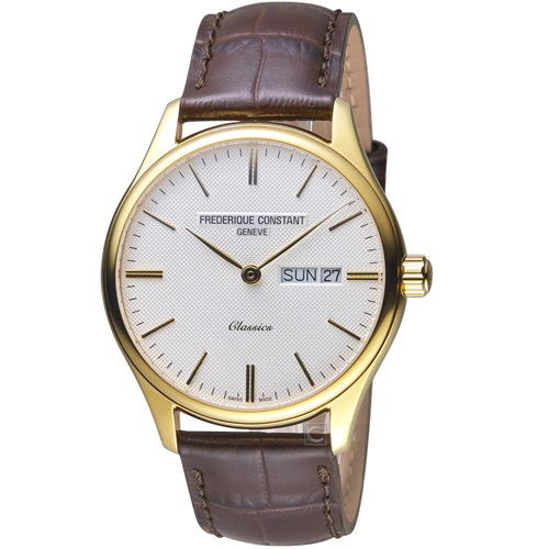 康斯登CONSTANT經典日期紳士腕錶(FC-225ST5B5)