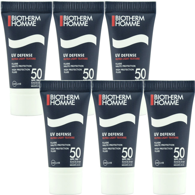 (即期品)BIOTHERM碧兒泉 男仕極限輕質UV防護乳(SPF50)5ml*6