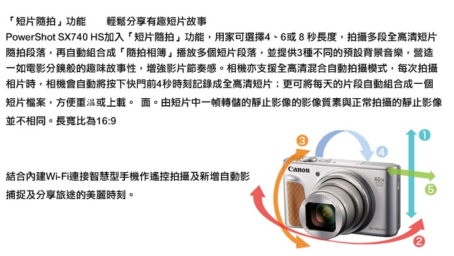 Canon PowerShot SX740 HS (公司貨)