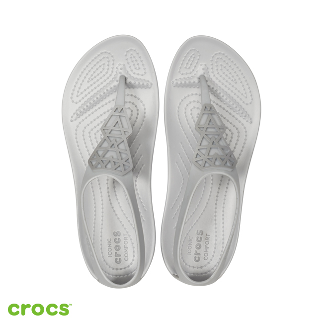 Crocs 卡駱馳 (女鞋) 瑟琳娜女士造型人字涼鞋 205600-00N