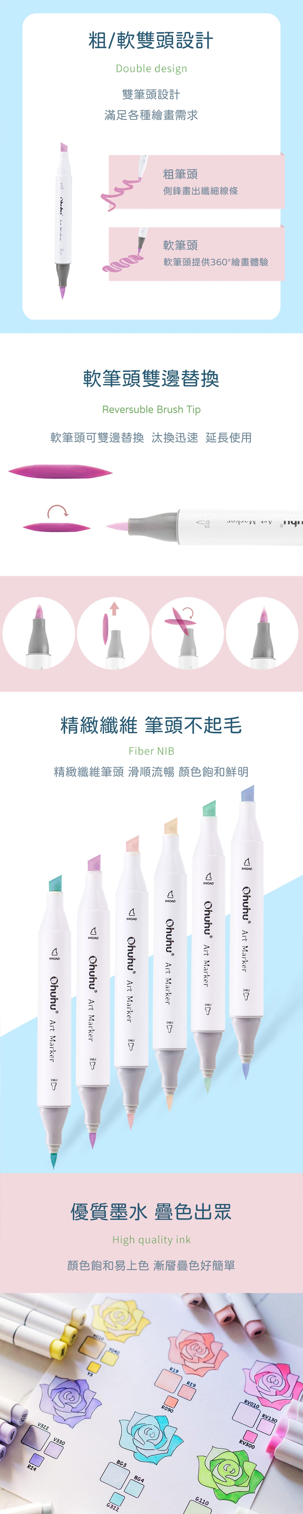 Ohuhu Dual Tips Pastel Alcohol Marerks are Available Now!