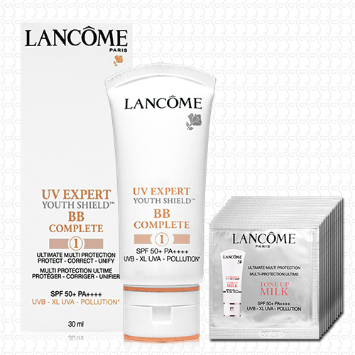 LANCOME蘭蔻 超輕盈UV BB霜30ml(贈提亮素顏霜1mlx12)