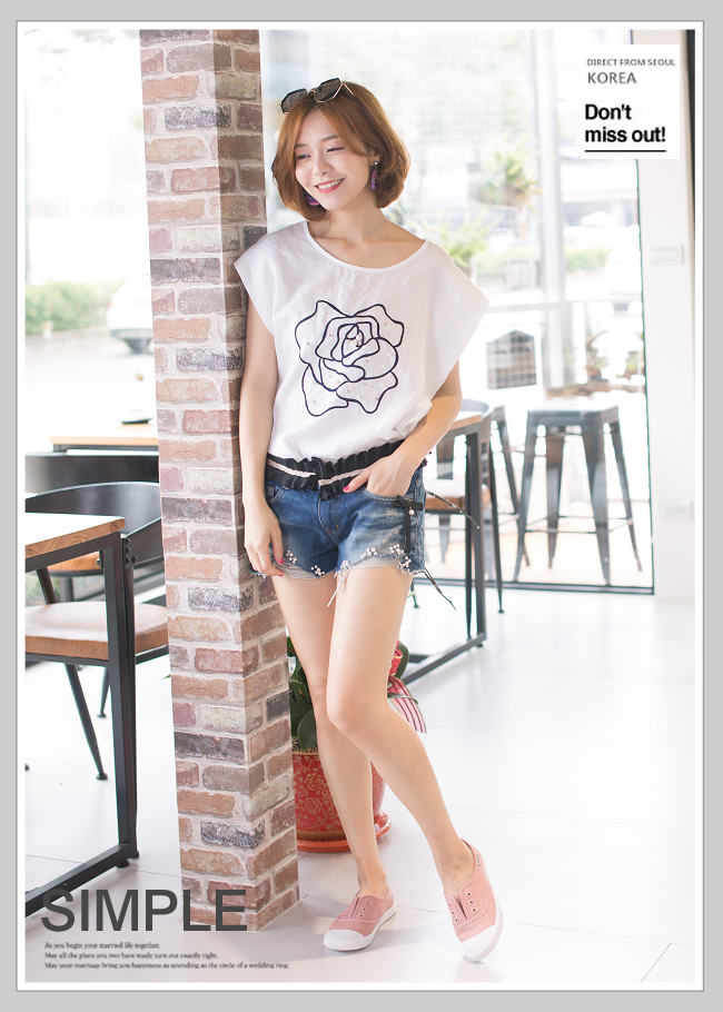 River&Moon休閒鞋-簡單生活無綁帶休閒帆布鞋-甜美粉