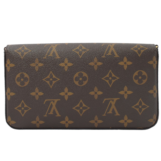 LV M63999 Pochette 鑰匙圖樣經典花紋斜背鍊包