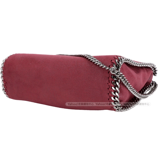 Stella McCartney Falabella Deer 小款 兩用鍊帶包(紅梨色)