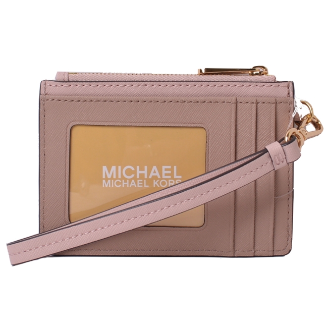 MICHAEL KORS KINSLEY 卡片吊飾零錢包卡夾包-粉