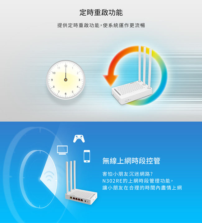 (福利品) TOTOLINK N302RE 高效能無線寬頻分享器