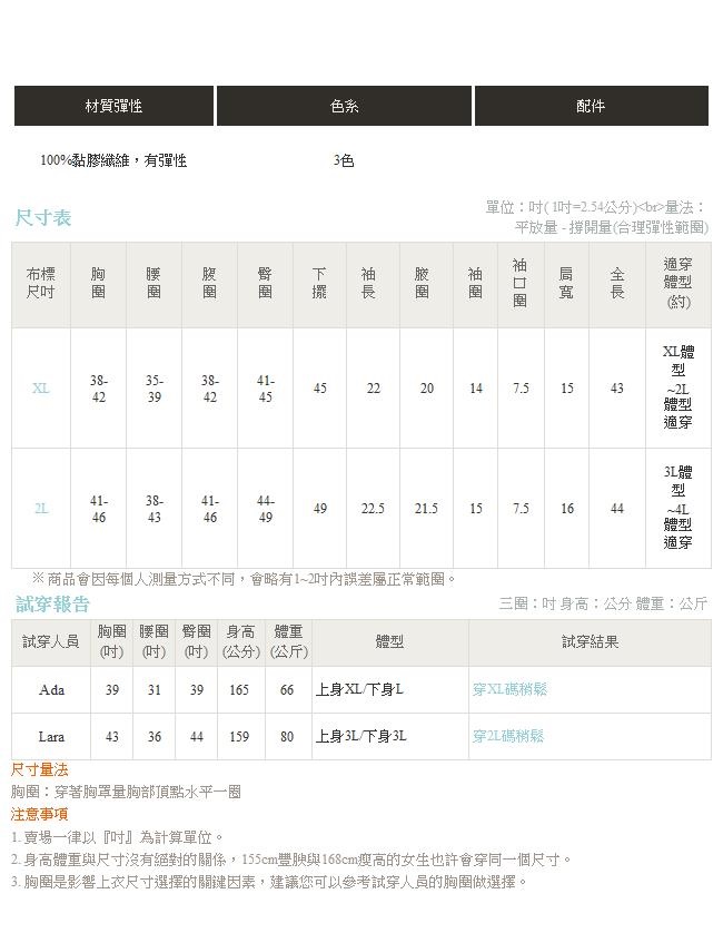 細針織純色圓領拋拋袖合身洋裝-OB大尺碼