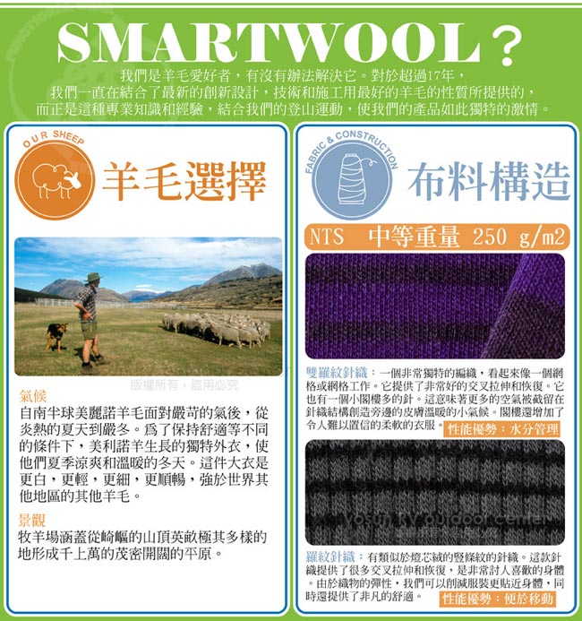 SmartWool 女 美麗諾羊毛 保暖圓領上衣_紫莓色