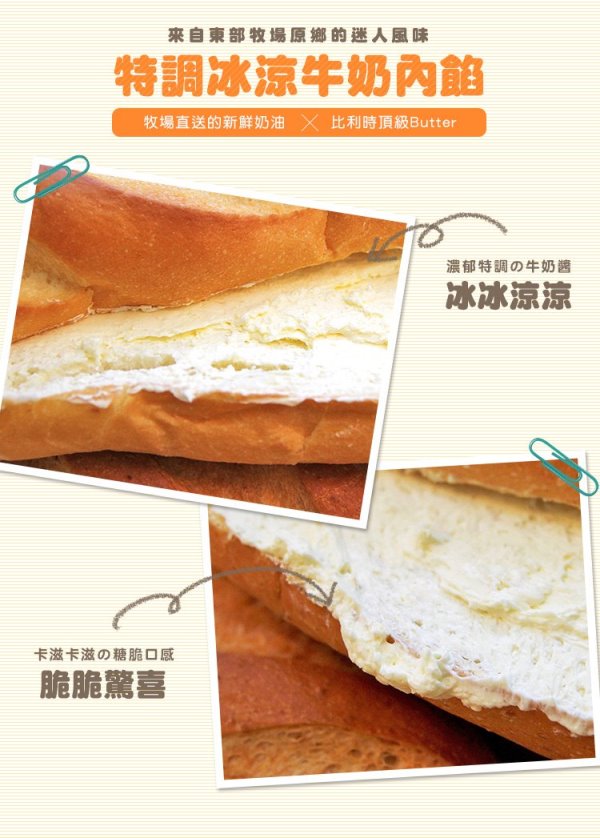 TOP王子 瑞穗冰火牛奶麵包原味(2入/袋)