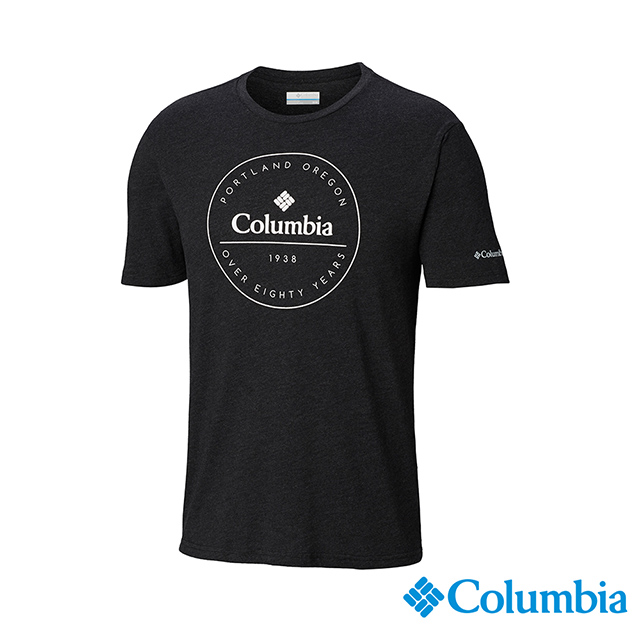 Columbia哥倫比亞 男款-印花T-Shirt-黑色 UAE07330BK