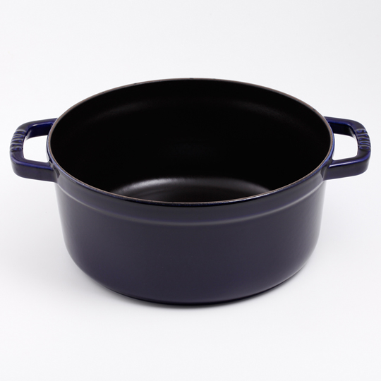 Staub 圓形琺瑯鑄鐵鍋 22cm 2.6L 深藍色