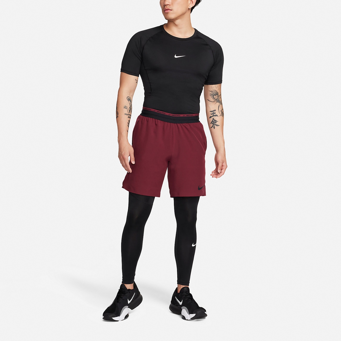 Nike 長褲Pro Dri-FIT Fitness 男款黑緊身褲運動訓練貼身吸濕排汗束褲FB7953-010, NIKE
