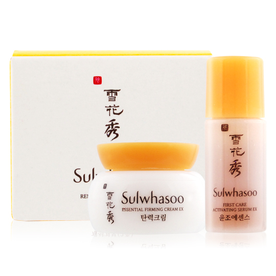 Sulwhasoo 雪花秀 彈力緊顏2件組 EX[潤燥精華+彈力緊顏霜]