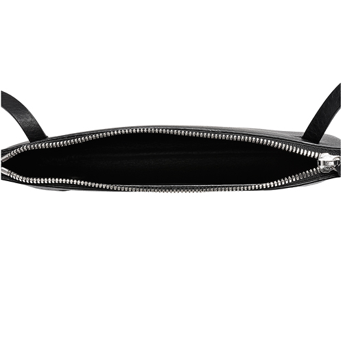 BALENCIAGA 經典EVERYDAY系列品牌字母烙印小牛皮肩/斜背包(黑)