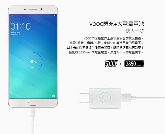 【福利品】OPPO R9 (4G/64G) 5.5吋智慧手機