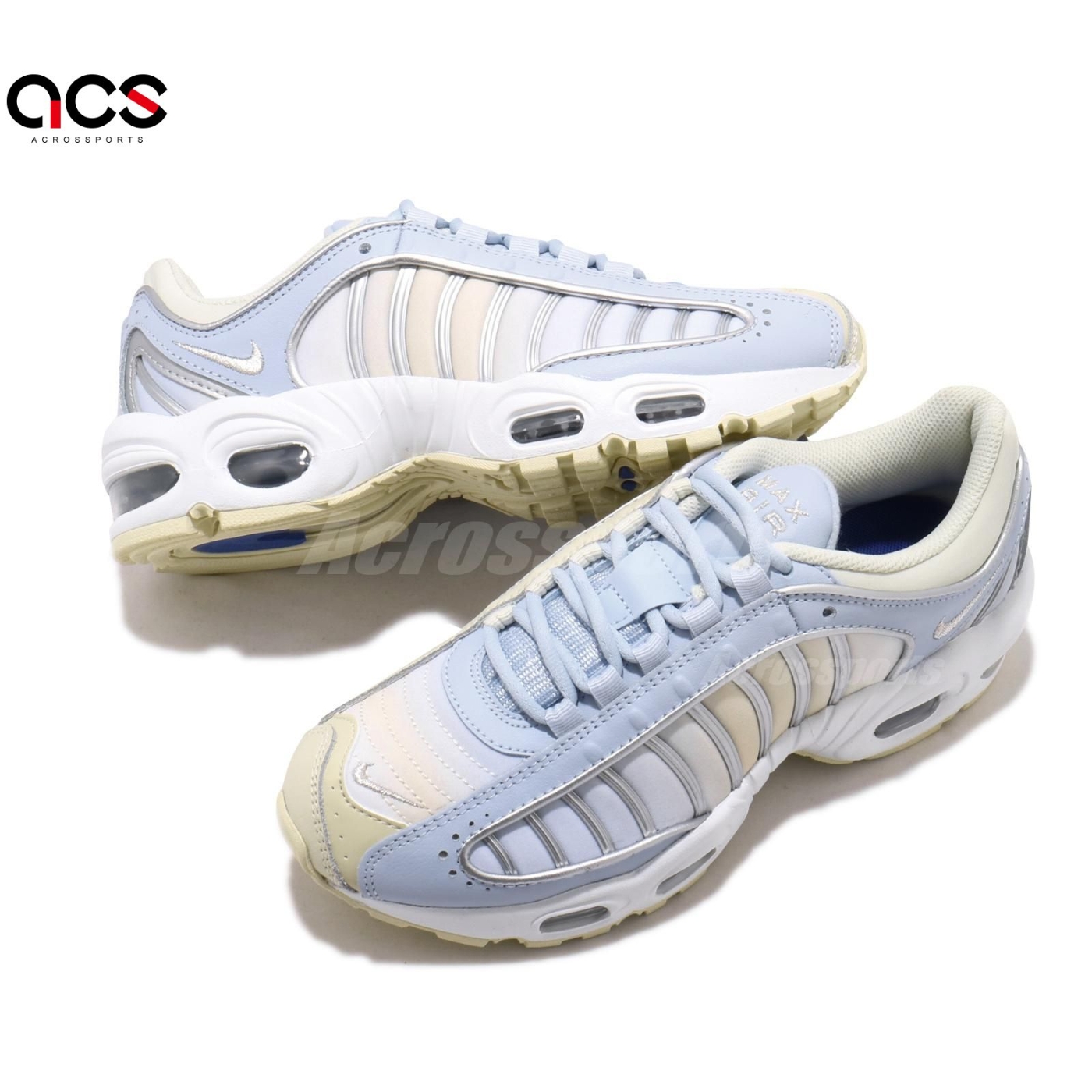 Nike 休閒鞋Air Max Tailwind IV 女鞋氣墊避震舒適復古藍黃CK2601-400