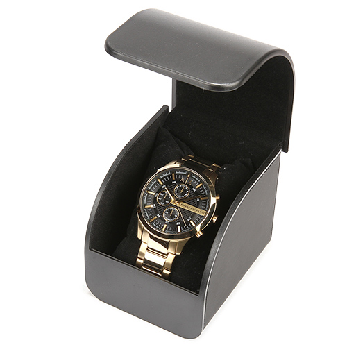 A/X Armani Exchange 三眼時尚鋼帶男腕錶-(AX2137)-46mm