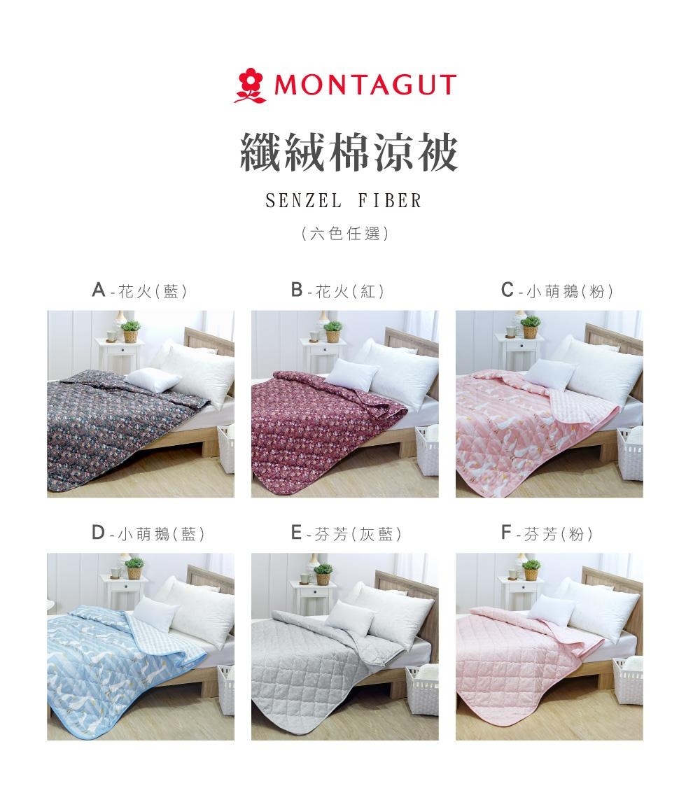 MONTAGUT 抗菌防蹣纖絨棉涼被(2入任選)