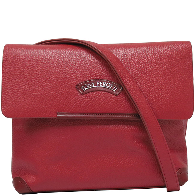 TONY PEROTTI 紅色牛皮肩背包
