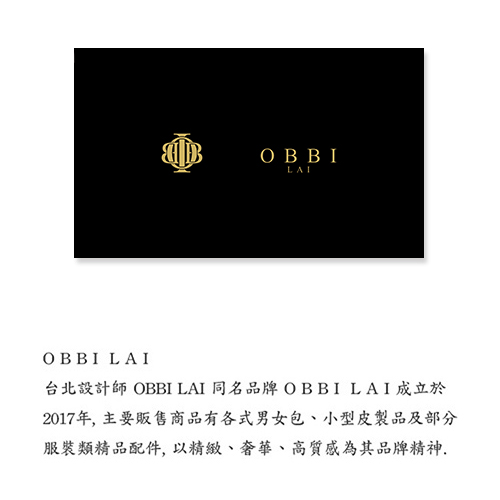 OBBI LAI 芥末黃色小牛皮長夾皮夾錢包