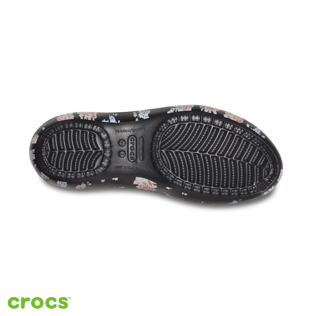 Crocs 卡駱馳 (女鞋) 卡笛印花平底鞋 205862-97J