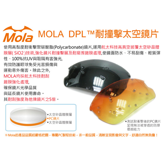 MOLA SPORTS摩拉運動太陽眼鏡 超輕 男女 UV400 Swan-gg