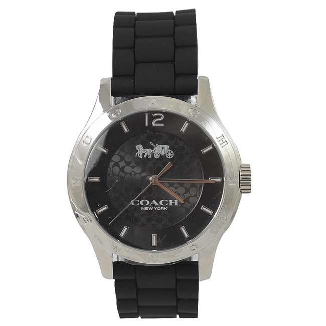 COACH Maddy 馬車logo經典款手錶(黑)