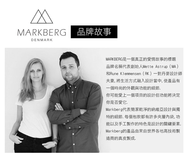 MARKBERG Nialaya 丹麥手工牛皮時尚娜萊雅方包 斜背/肩揹包(極簡黑)