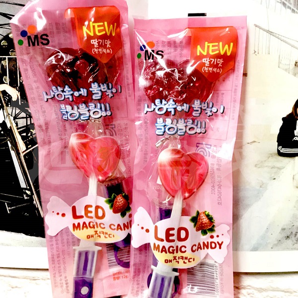 MS 韓國LED棒棒糖-草莓口味(12g)