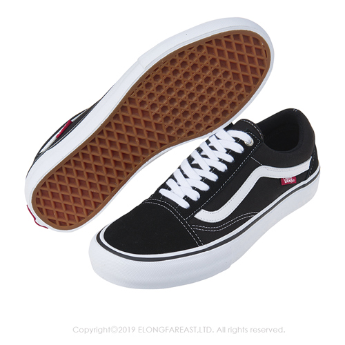 (男)VANS Old Skool Pro經典素面休閒鞋*黑色