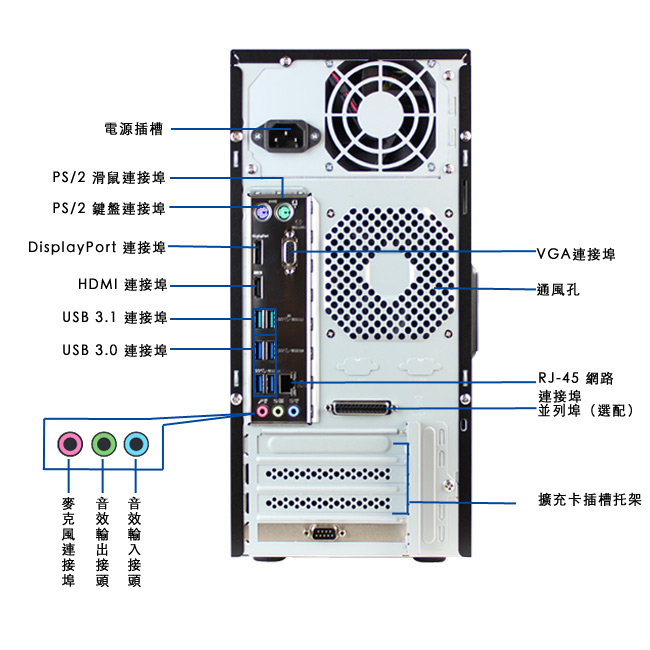 ASUS MD330 i3-6100/8G/1TB+120/W7P