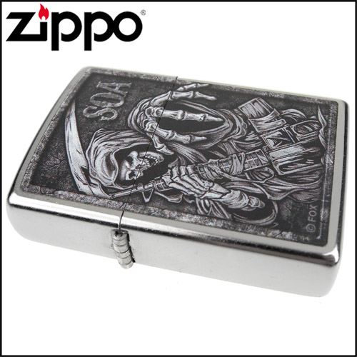 ZIPPO 美系~Sons Of Anarchy-混亂之子-死神圖案設計打火機