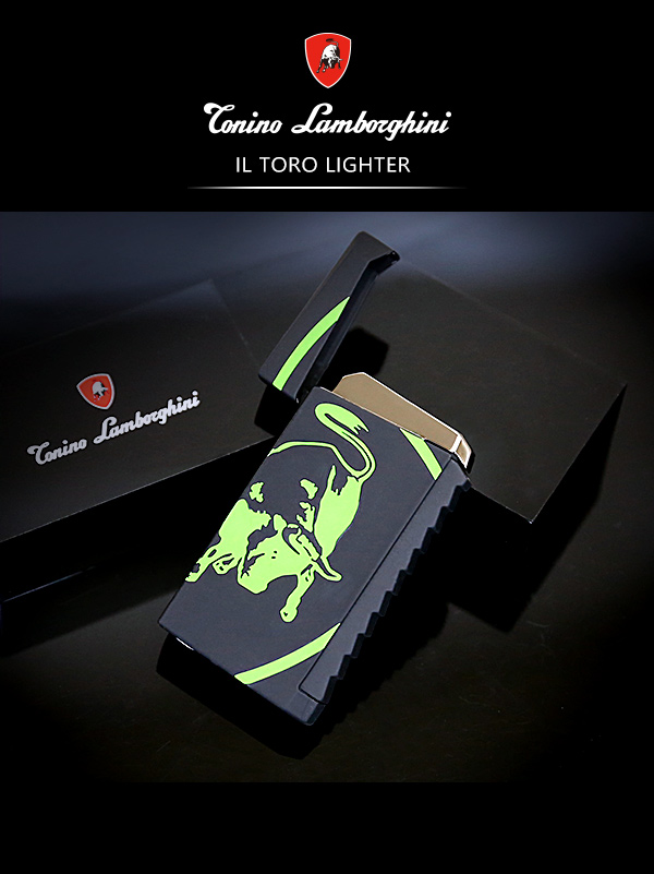 藍寶堅尼Tonino Lamborghini IL TORO LIGHTER打火機(黑綠)