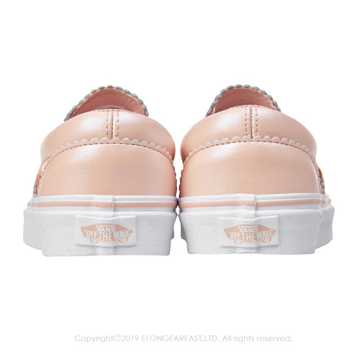 (女)VANS Classic Slip-On 炫光側邊鬆緊懶人鞋*粉膚