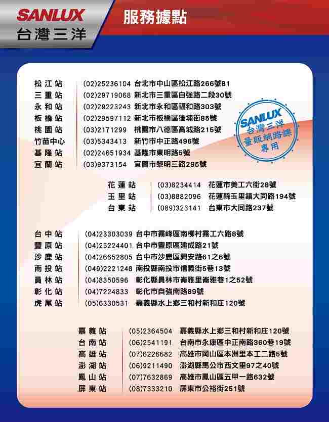 SANLUX 台灣三洋 40型LED液晶顯示器 SMT-40MA3 不含視訊盒