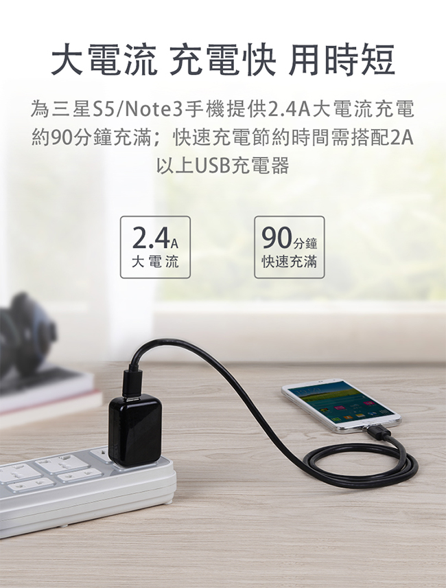 UNITEK USB3.0資料傳輸線(2M)黑色