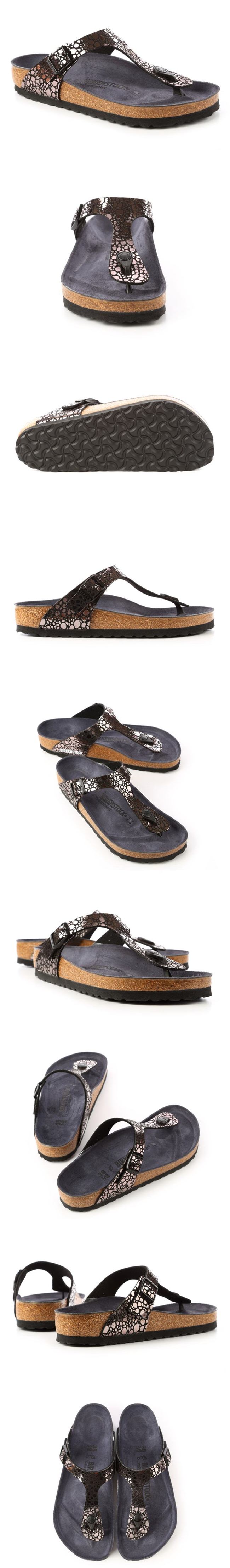 勃肯BIRKENSTOCK 1008865GIZEH吉薩夾腳拖鞋(點石亮黑)