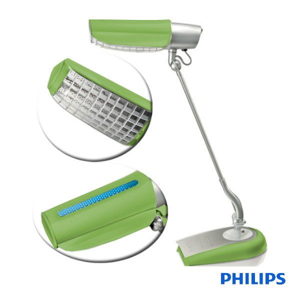 【飛利浦 PHILIPS LIGHTING】鉑光防眩檯燈 FDS668 (綠)