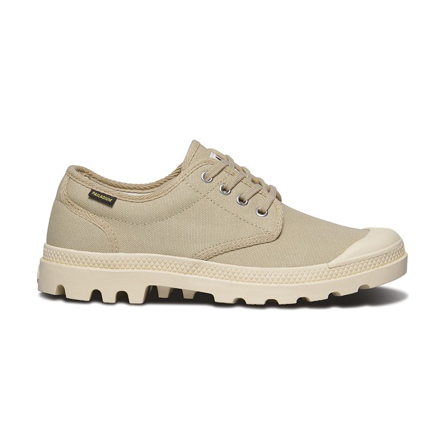 Palladium Pampa OX ORIGINALE帆布鞋-女-卡其