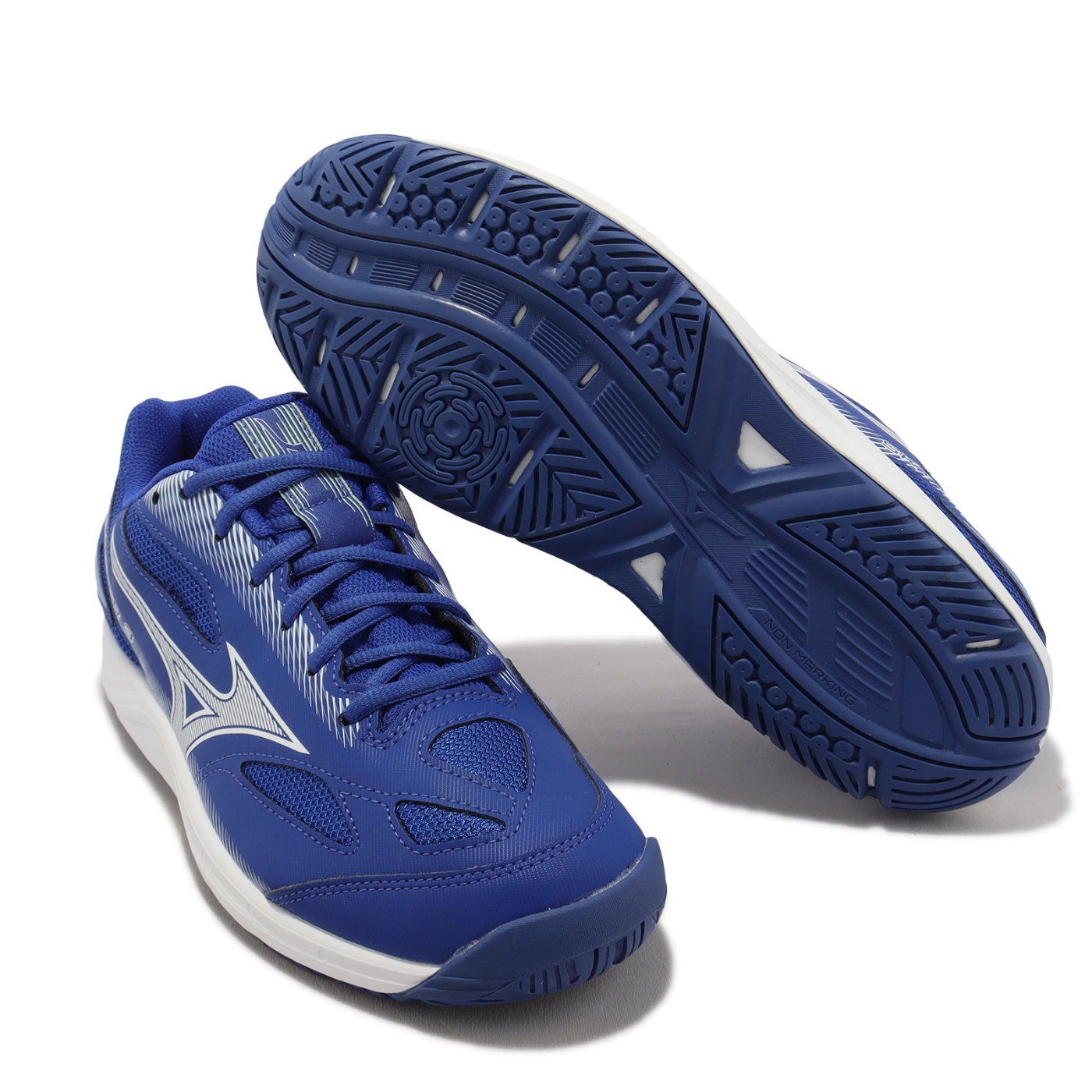 Mizuno 羽球鞋Sky Blaster 3 寬楦男鞋桌球鞋藍白室內運動美津濃 