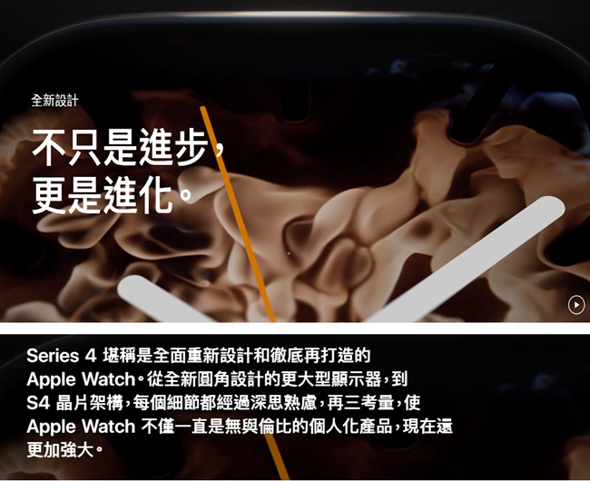 Apple Watch Series 4 GPS 44mm 太空灰鋁金屬錶殼黑色運動型錶帶