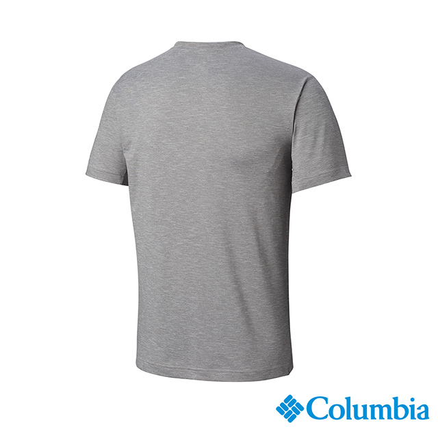 Columbia哥倫比亞 男款-UPF50快排短袖上衣-灰色 UAE06520GY