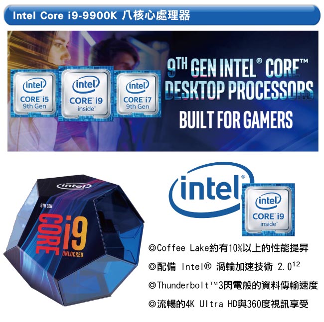 技嘉Z390平台[暗影神將II]i9八核RTX2080Ti獨顯機