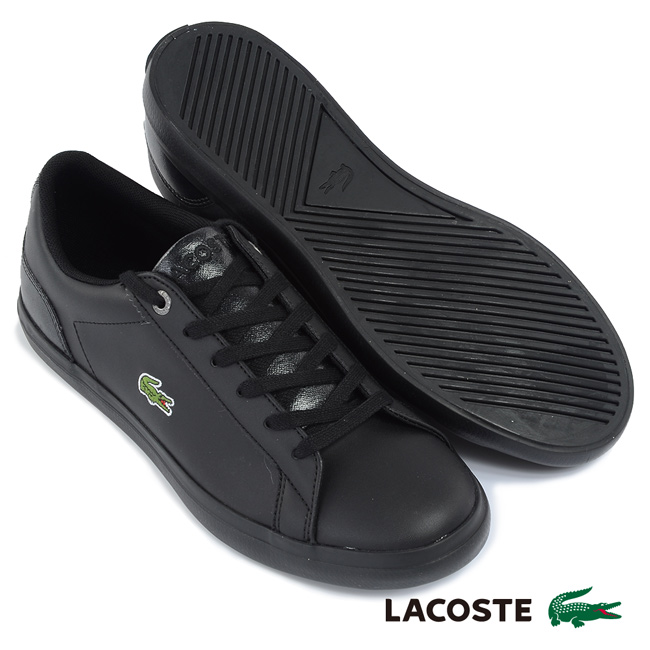 LACOSTE 女用運動休閒鞋-黑色